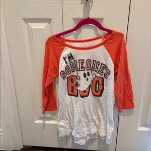 L.O.L. Vintage Orange and White Long Sleeve Tee